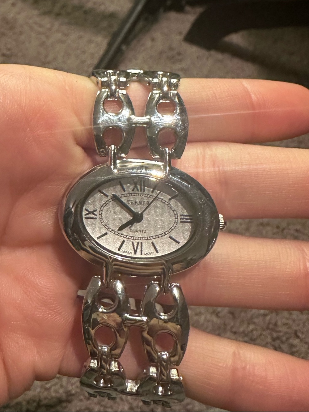 Bijoux Terner Stainless Steel Linked Bracelet Watch